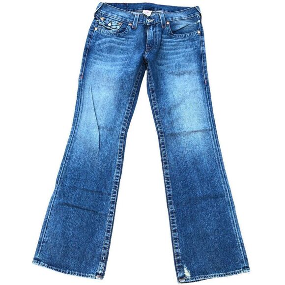 True Religion Jeans Size 33 BILLY Blue - Picture 3 of 11